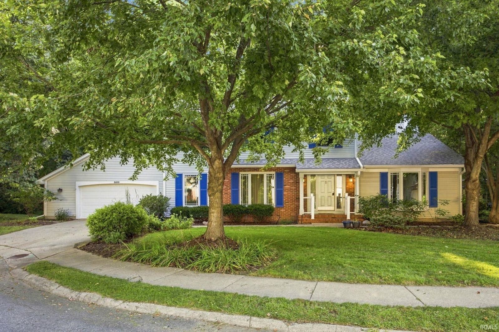 3510 Woodfield Street, West Lafayette, front of the home under mature trees
